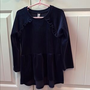 Tea Collection Navy Blue velvet dress